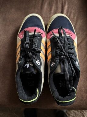 adidas Colorblock Low-Top Sneakers - Navy, Pink, Orange, Black